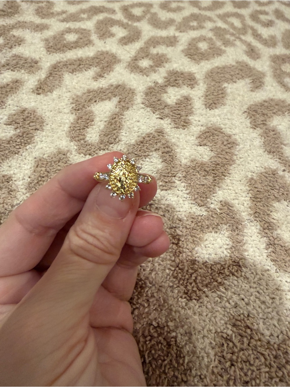 Gold Mother Mary Halo Ring - Women's Fashion Jewelry